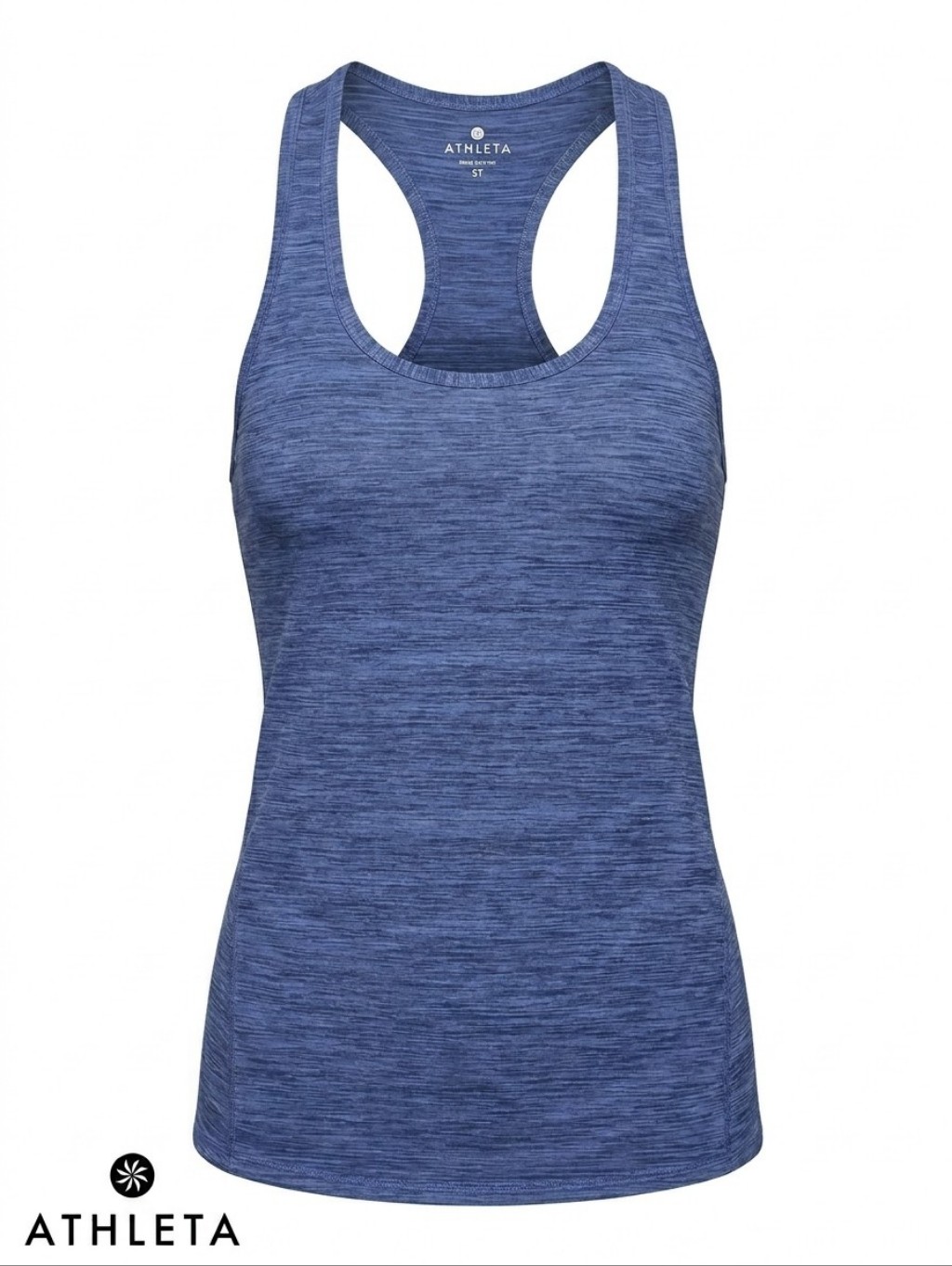 Athleta Chi Tank Top Racerback Workout Yoga Running Blue Women Size Small Tall